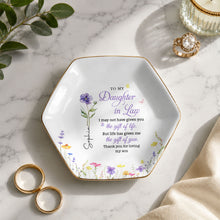 Load image into Gallery viewer, Personalized Hexagonal Ceramic Jewelry Dish for Daughter-in-Law Gift