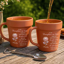Load image into Gallery viewer, Personalized Plant Pot Ceramic Mug Unique Gift for Daughter-in-Law