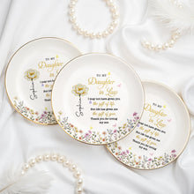 Load image into Gallery viewer, Personalized Birth Month Flower Jewelry Dish for Daughter-in-Law