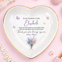 Load image into Gallery viewer, Personalized Heart Jewelry Dish Custom Name Gift for Daughter-in-Law