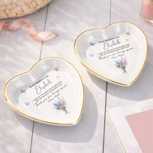 Load image into Gallery viewer, Personalized Heart Jewelry Dish Custom Name Gift for Daughter-in-Law