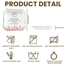 Load image into Gallery viewer, Personalized Lace Square Jewelry Dish Custom Gift for Daughter-in-Law