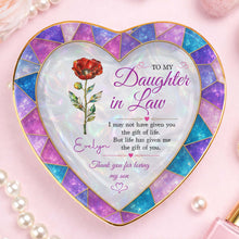 Load image into Gallery viewer, Personalized Heart Jewelry Dish Custom Name Gift for Daughter-in-Law