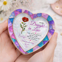 Load image into Gallery viewer, Personalized Heart Jewelry Dish Custom Name Gift for Daughter-in-Law