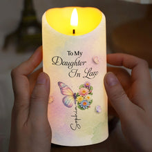 Load image into Gallery viewer, Personalized LED Candle Custom Name Gift for Daughter-in-Law