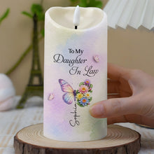 Load image into Gallery viewer, Personalized LED Candle Custom Name Gift for Daughter-in-Law