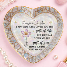 Load image into Gallery viewer, Personalized Heart Jewelry Dish Custom Name Gift for Daughter-in-Law