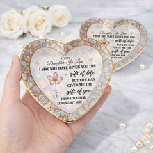 Load image into Gallery viewer, Personalized Heart Jewelry Dish Custom Name Gift for Daughter-in-Law