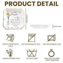 Load image into Gallery viewer, Personalized Lace Jewelry Dish Custom Name Gift for Daughter-In-Law