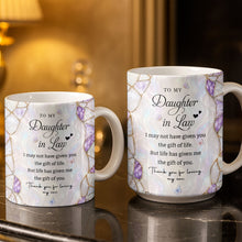Load image into Gallery viewer, Personalized Coffee Mug Birth Month Flower Gift for Daughter-in-Law