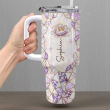 Load image into Gallery viewer, Personalized 40oz Tumbler with Birth Month Flower Gift for Daughter-in-Law