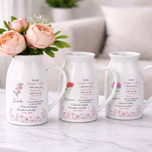 Load image into Gallery viewer, Personalized Ceramic Flower Vase Custom Gift for Daughter-in-Law