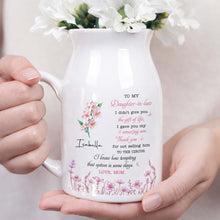Load image into Gallery viewer, Personalized Ceramic Flower Vase Custom Gift for Daughter-in-Law