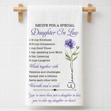 Load image into Gallery viewer, Personalized Kitchen Towel Recipe for Daughter-in-Law Gift