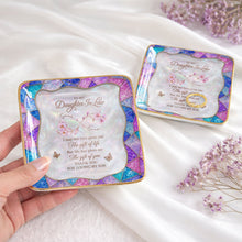 Load image into Gallery viewer, Personalized Jewelry Dish Custom Flowers Gift for Daughter-in-Law