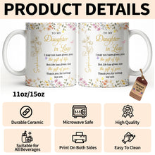 Load image into Gallery viewer, Personalized Floral Coffee Mug Custom Gift for Daughter-in-Law