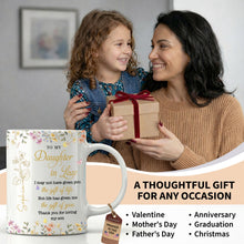 Load image into Gallery viewer, Personalized Floral Coffee Mug Custom Gift for Daughter-in-Law