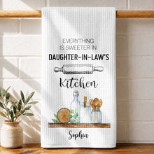 Load image into Gallery viewer, Personalized Kitchen Towel Gift for Daughter-in-Law - Custom Name