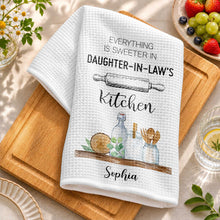 Load image into Gallery viewer, Personalized Kitchen Towel Gift for Daughter-in-Law - Custom Name