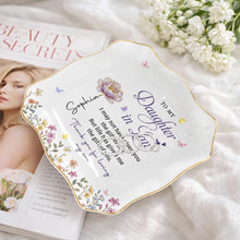 Load image into Gallery viewer, Personalized Lace Jewelry Dish Custom Gift for Daughter-in-Law