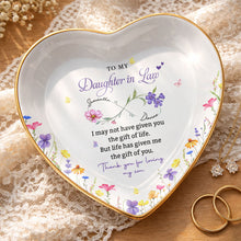 Load image into Gallery viewer, Personalized Heart Jewelry Dish Custom Name Gift for Daughter-in-Law