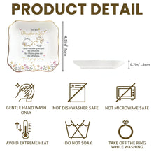 Load image into Gallery viewer, Personalized Lace Jewelry Dish Custom Name Gift for Daughter-in-Law