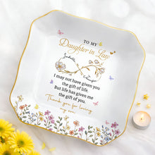 Load image into Gallery viewer, Personalized Lace Jewelry Dish Custom Name Gift for Daughter-in-Law