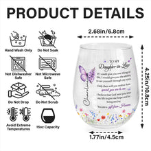Load image into Gallery viewer, Personalized Stemless Wine Glass For Daughter-In-Law Gift
