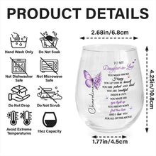 Load image into Gallery viewer, Personalized Stemless Wine Glass Custom Name Gift for Daughter-in-Law