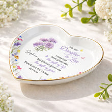 Load image into Gallery viewer, Personalized Heart-Shaped Jewelry Dish Custom Name Gift for Daughter-in-Law