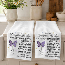 Load image into Gallery viewer, Personalized Kitchen Towel Custom Towel Gift for Daughter-In-Law