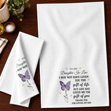 Load image into Gallery viewer, Personalized Kitchen Towel Custom Towel Gift for Daughter-In-Law