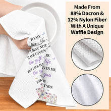 Load image into Gallery viewer, Personalized Kitchen Towel Gift for Daughter-in-Law with Flowers