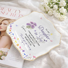 Load image into Gallery viewer, Personalized Lace Jewelry Dish Custom Name Gift for Daughter-in-Law
