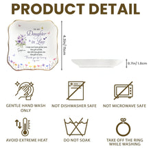 Load image into Gallery viewer, Personalized Lace Jewelry Dish Custom Name Gift for Daughter-in-Law