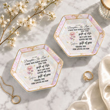 Load image into Gallery viewer, Personalized Hexagonal Ceramic Jewelry Dish Gift for Daughter-In-Law