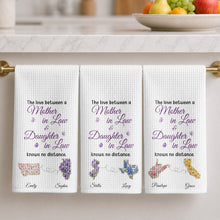 Load image into Gallery viewer, Personalized Kitchen Towel Gift for Daughter-in-Law with Flowers