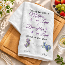 Load image into Gallery viewer, Personalized Kitchen Towel Gift for Daughter-in-Law with Flowers