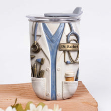 Load image into Gallery viewer, Personalized 10oz Stainless Steel Tumbler for Doctors - Custom Name Gift
