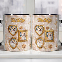 Load image into Gallery viewer, Personalized Accent Mug Forever Loved Custom Dog Photo Gift