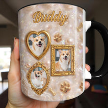 Load image into Gallery viewer, Personalized Accent Mug Forever Loved Custom Dog Photo Gift