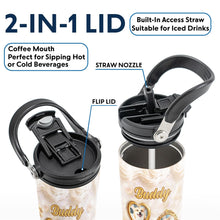 Load image into Gallery viewer, Personalized 30oz Stainless Steel Tumbler Dog Lover Gift