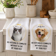 Load image into Gallery viewer, Personalized Dog Photo Kitchen Towel Custom Gift for Dog Mom/Dad