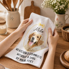 Load image into Gallery viewer, Personalized Dog Photo Kitchen Towel Custom Gift for Dog Mom/Dad