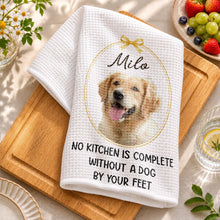 Load image into Gallery viewer, Personalized Dog Photo Kitchen Towel Custom Gift for Dog Mom/Dad