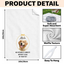 Load image into Gallery viewer, Personalized Dog Photo Kitchen Towel Custom Gift for Dog Mom/Dad
