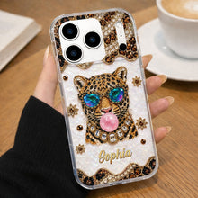 Load image into Gallery viewer, Personalized Clear Phone Case Custom Name Girl Boss Gift