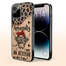 Load image into Gallery viewer, Personalized Clear Phone Case with Highland Cow Design for Her