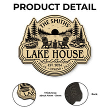 Load image into Gallery viewer, Personalized Custom Shaped Doormat for Lake House Decor