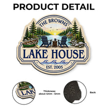 Load image into Gallery viewer, Personalized Lake House Custom Shaped Doormat Gift Idea